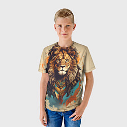 Футболка детская Ливиная голова, цвет: 3D-принт — фото 2
