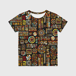 Футболка детская Африканский этнический орнамент, цвет: 3D-принт