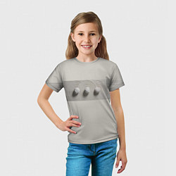 Футболка детская Сад камней: многоточие, цвет: 3D-принт — фото 2