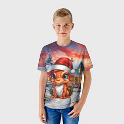 Футболка детская Символ нового 2024 года маленький дракон, цвет: 3D-принт — фото 2