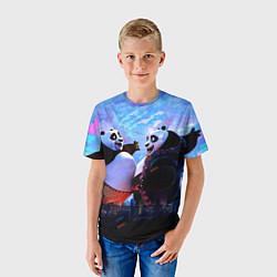 Футболка детская Кунг-фу Панда Friend, цвет: 3D-принт — фото 2