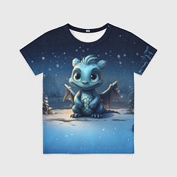 Футболка детская Снежный дракон 2024, цвет: 3D-принт