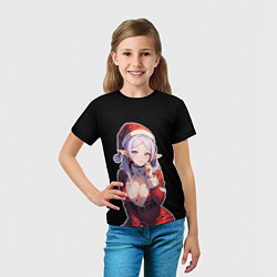 Футболка детская Фрирен и новогодний костюм, цвет: 3D-принт — фото 2