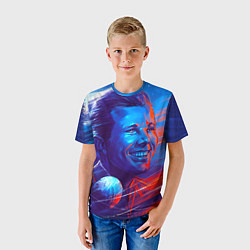 Футболка детская Улыбка Гагарина, цвет: 3D-принт — фото 2