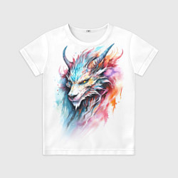Футболка детская Портрет дракона, цвет: 3D-принт
