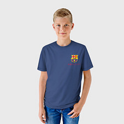 Футболка детская Месси - 10 номер футбольный клуб Барселона, цвет: 3D-принт — фото 2