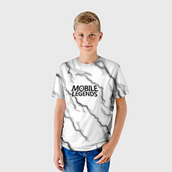 Футболка детская Mobile legends молнии, цвет: 3D-принт — фото 2