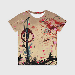 Футболка детская Лепестки скауры Toyota, цвет: 3D-принт