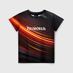 Футболка детская Palworld logo black orange, цвет: 3D-принт