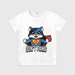 Футболка детская Котейка супергерой, цвет: 3D-принт