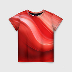 Футболка детская Красная волна, цвет: 3D-принт