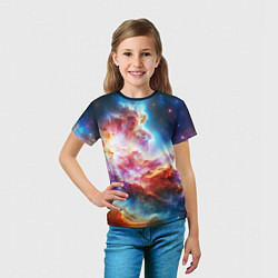 Футболка детская The cosmic nebula, цвет: 3D-принт — фото 2