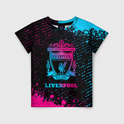 Футболка детская Liverpool - neon gradient, цвет: 3D-принт