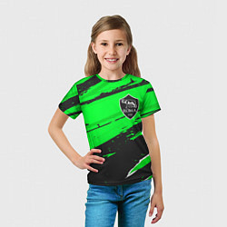 Футболка детская Roma sport green, цвет: 3D-принт — фото 2