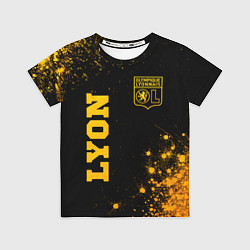 Футболка детская Lyon - gold gradient вертикально, цвет: 3D-принт