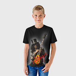 Футболка детская Slash музыкант группы Guns N Roses, цвет: 3D-принт — фото 2