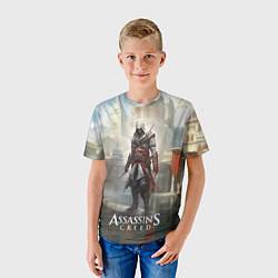 Футболка детская Assassins creed game poster, цвет: 3D-принт — фото 2