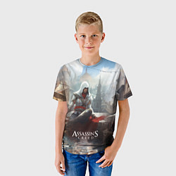 Футболка детская Assassins creed poster game, цвет: 3D-принт — фото 2