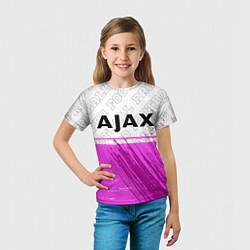 Футболка детская Ajax pro football посередине, цвет: 3D-принт — фото 2
