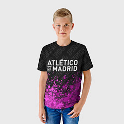 Футболка детская Atletico Madrid pro football посередине, цвет: 3D-принт — фото 2