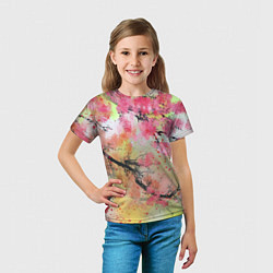 Футболка детская Japan sakura, цвет: 3D-принт — фото 2