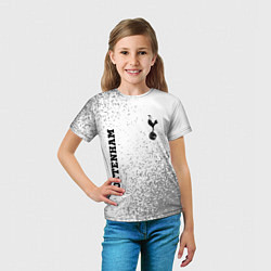 Футболка детская Tottenham sport на светлом фоне вертикально, цвет: 3D-принт — фото 2