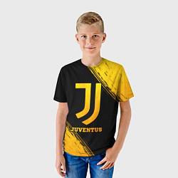 Футболка детская Juventus - gold gradient, цвет: 3D-принт — фото 2
