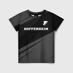 Детская футболка Hoffenheim sport на темном фоне посередине