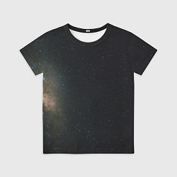 Футболка детская Звездный космос темно-синий, цвет: 3D-принт