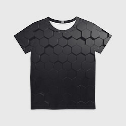 Футболка детская Камуфляж черных плит, цвет: 3D-принт