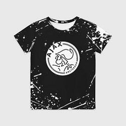 Детская футболка Аякс краски брызги спорт