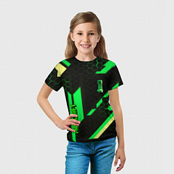 Футболка детская Minecraft creeper game pattern, цвет: 3D-принт — фото 2