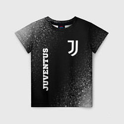 Футболка детская Juventus sport на темном фоне вертикально, цвет: 3D-принт