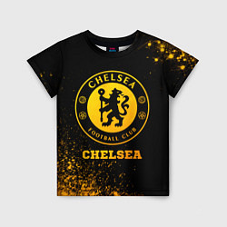 Футболка детская Chelsea - gold gradient, цвет: 3D-принт
