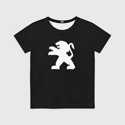Футболка детская Peugeot logo, цвет: 3D-принт