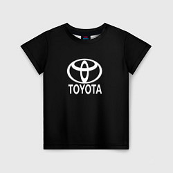 Футболка детская Toyota white logo, цвет: 3D-принт