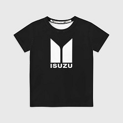 Футболка детская Isuzu white logo, цвет: 3D-принт