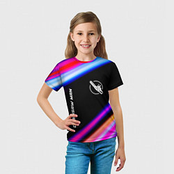 Футболка детская Chainsaw Man speed anime lights, цвет: 3D-принт — фото 2