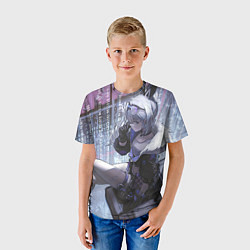 Футболка детская Honkai Star Rail Silver Wolf, цвет: 3D-принт — фото 2
