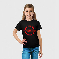 Футболка детская Opel red logo, цвет: 3D-принт — фото 2