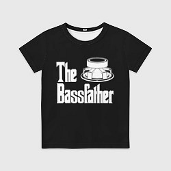 Футболка детская Басс папа, цвет: 3D-принт