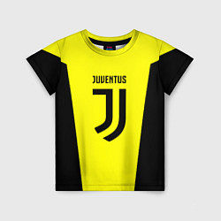 Футболка детская Juventus sport geometry yellow, цвет: 3D-принт