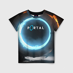 Футболка детская Portal logo game, цвет: 3D-принт