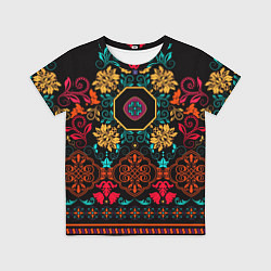 Футболка детская Цветной орнамент, цвет: 3D-принт