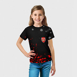 Футболка детская Arsenal spash, цвет: 3D-принт — фото 2