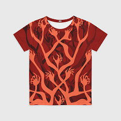 Футболка детская Демонические руки, цвет: 3D-принт