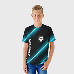 Футболка детская Brighton неоновые лампы, цвет: 3D-принт — фото 2