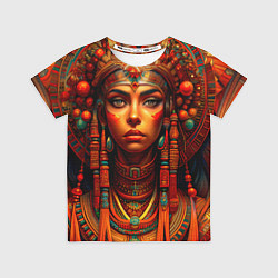 Футболка детская Русская красавица в кокошнике, цвет: 3D-принт
