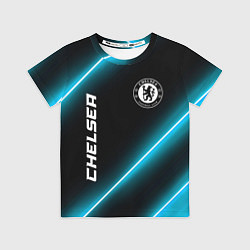 Футболка детская Chelsea неоновые лампы, цвет: 3D-принт