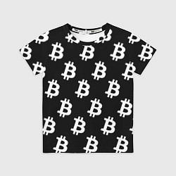Футболка детская Биткоин блокчейн, цвет: 3D-принт